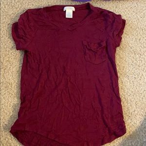 Maroon kids shirt size XS